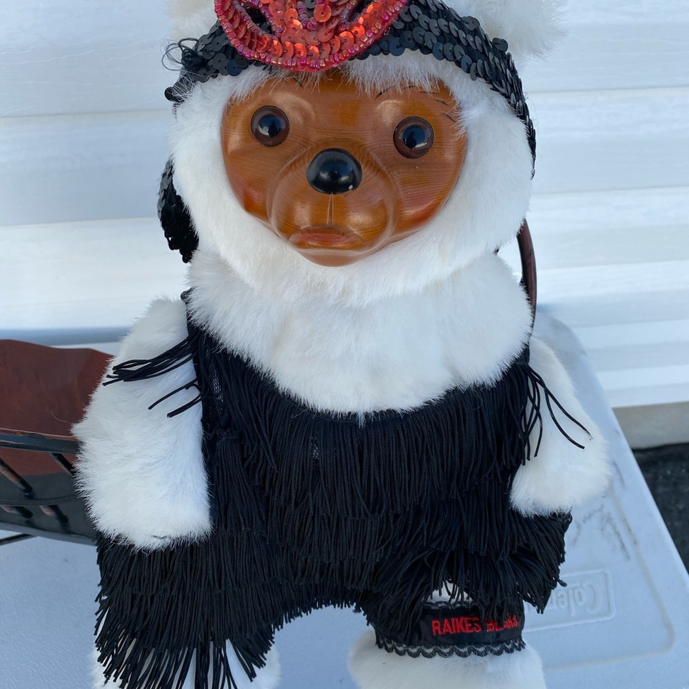 Raikes Bear flapper girl bear wood parts